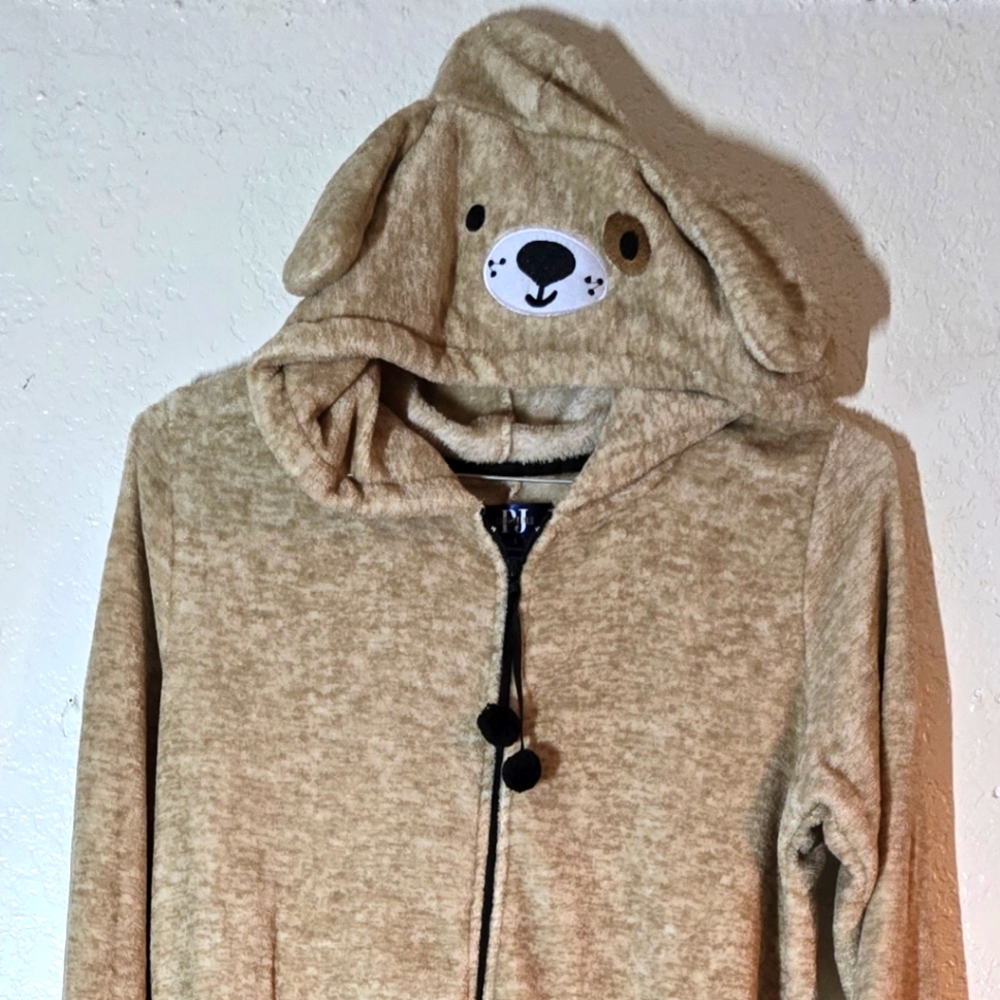 PJ Essentials Doggie Fleece Onesie Sz Lg